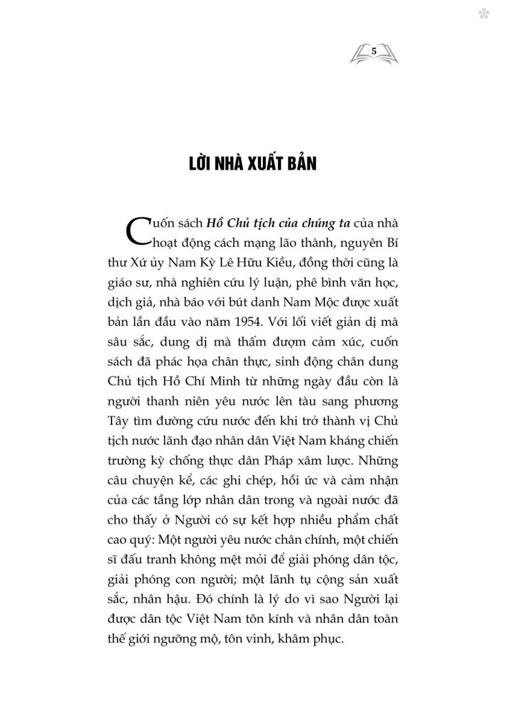 Hồ Chủ Tịch của chúng ta (Xuất bản lần thứ tư) bản in 2025