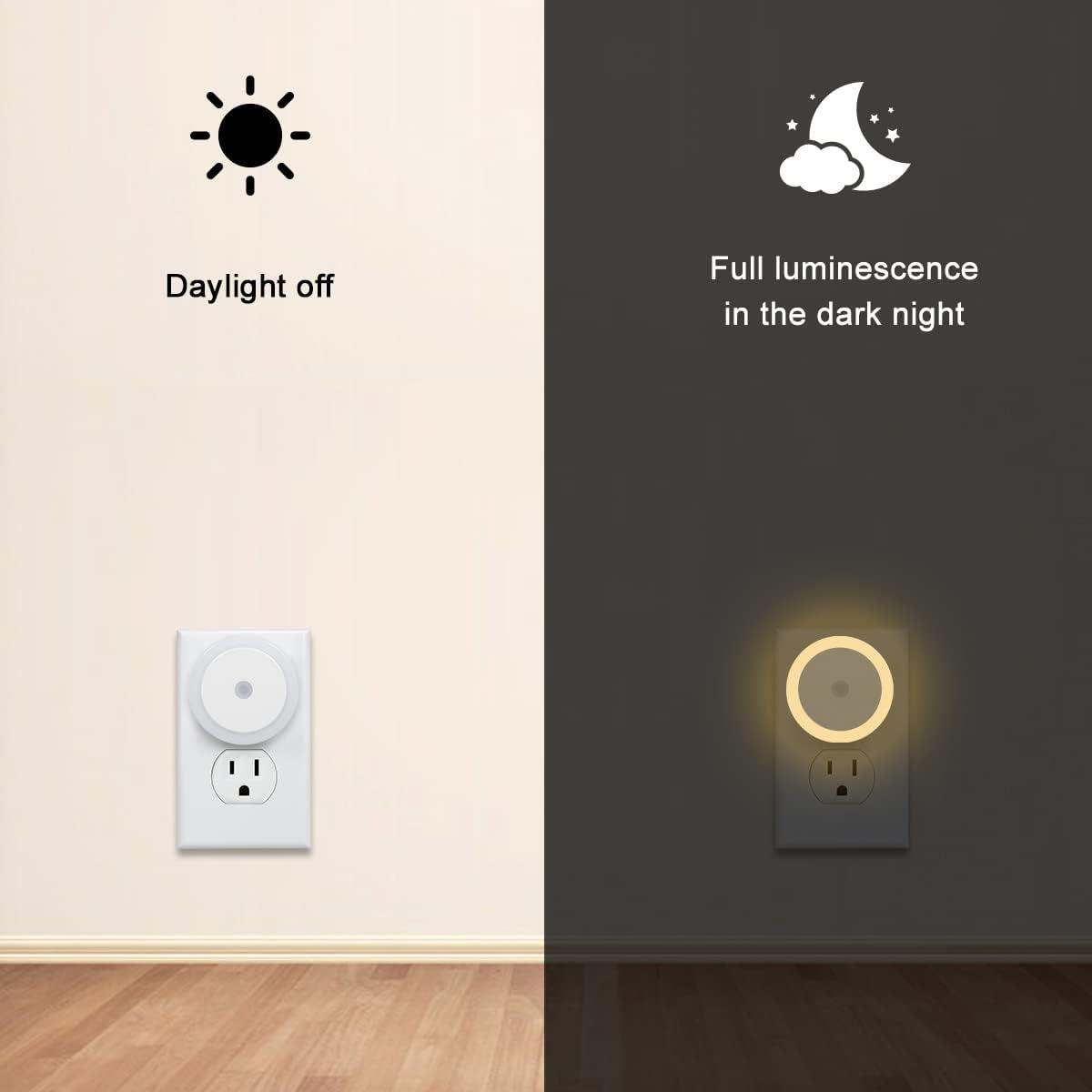 Đèn ngủ, Đèn ngủ cắm vào tường , Đèn ngủ LED cho phòng trẻ em, Đèn ngủ cho bé, Đèn ngủ phòng tắm, Đèn cầu thang, Đèn hành lang, Trắng ấm