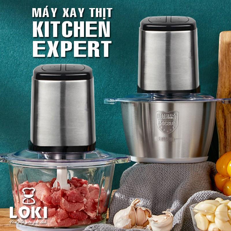 Máy Xay Thịt Đa Năng Cối 2L Inox 304,+Lưỡi Dao Thép Không Gỉ,Say Sinh Tố Thịt, Cá, Rau,Hoa Quả  (KenShop)