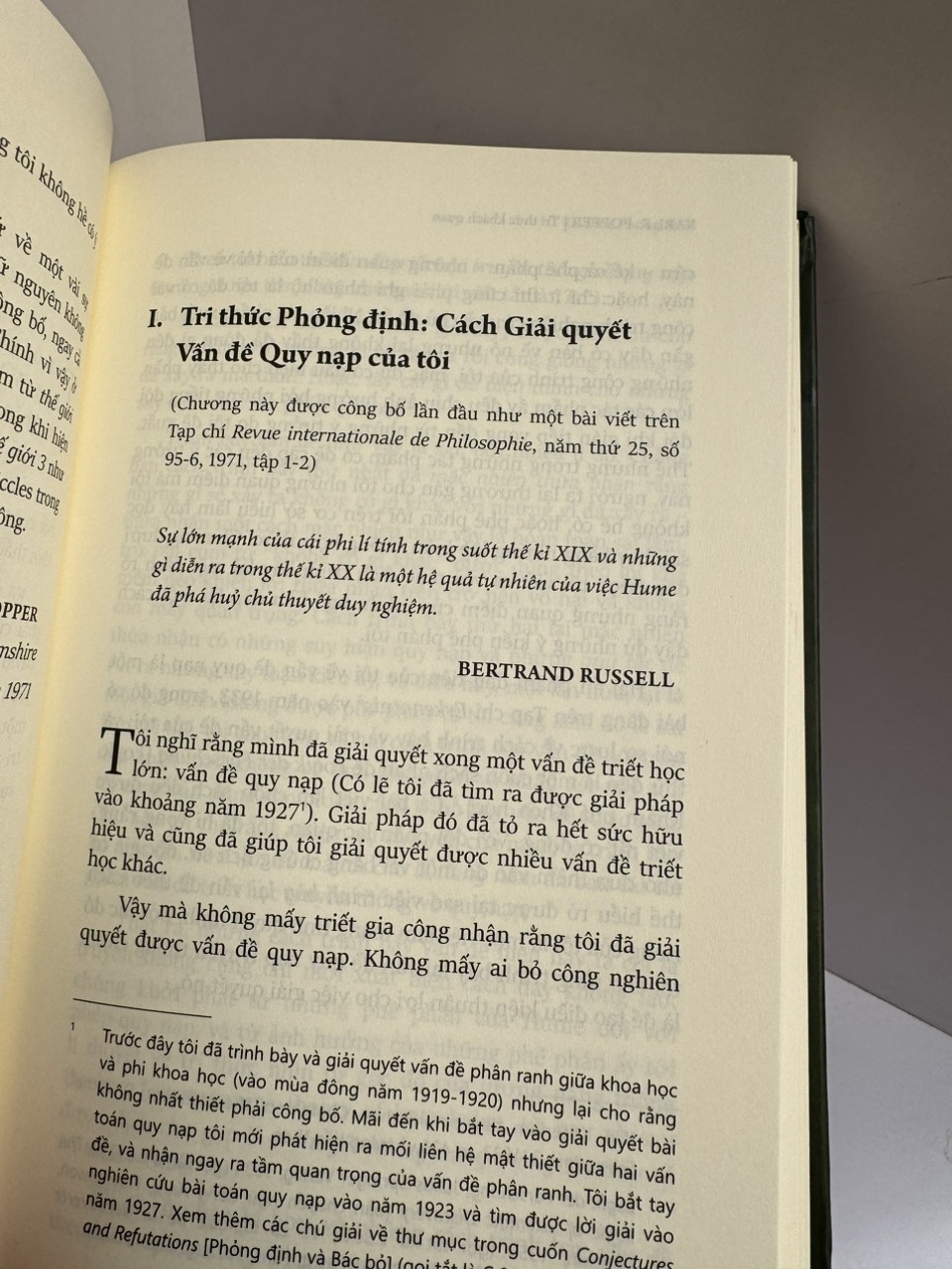 (Bìa cứng) TRI THỨC KHÁCH QUAN: Một Cách Tiếp Cận Dưới Góc Độ Tiến Hóa - Karl R. Popper – Chu Lan Đình dịch – NXB Tri thức – Viện IRED