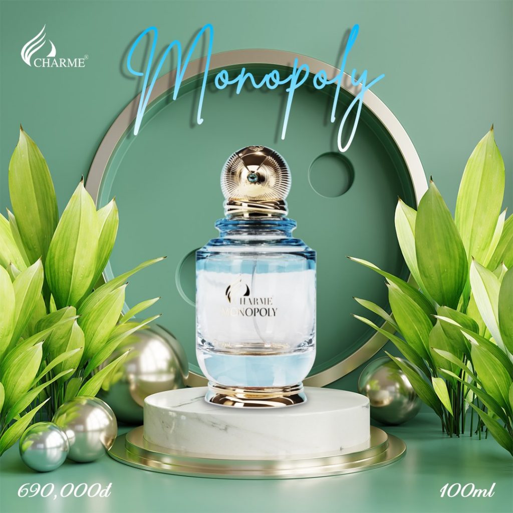 Nước hoa nữ chính hãng Charme Monopoly 100ml với hương thơm man mát nhẹ nhàng mang lại sự say mê dịu dàng