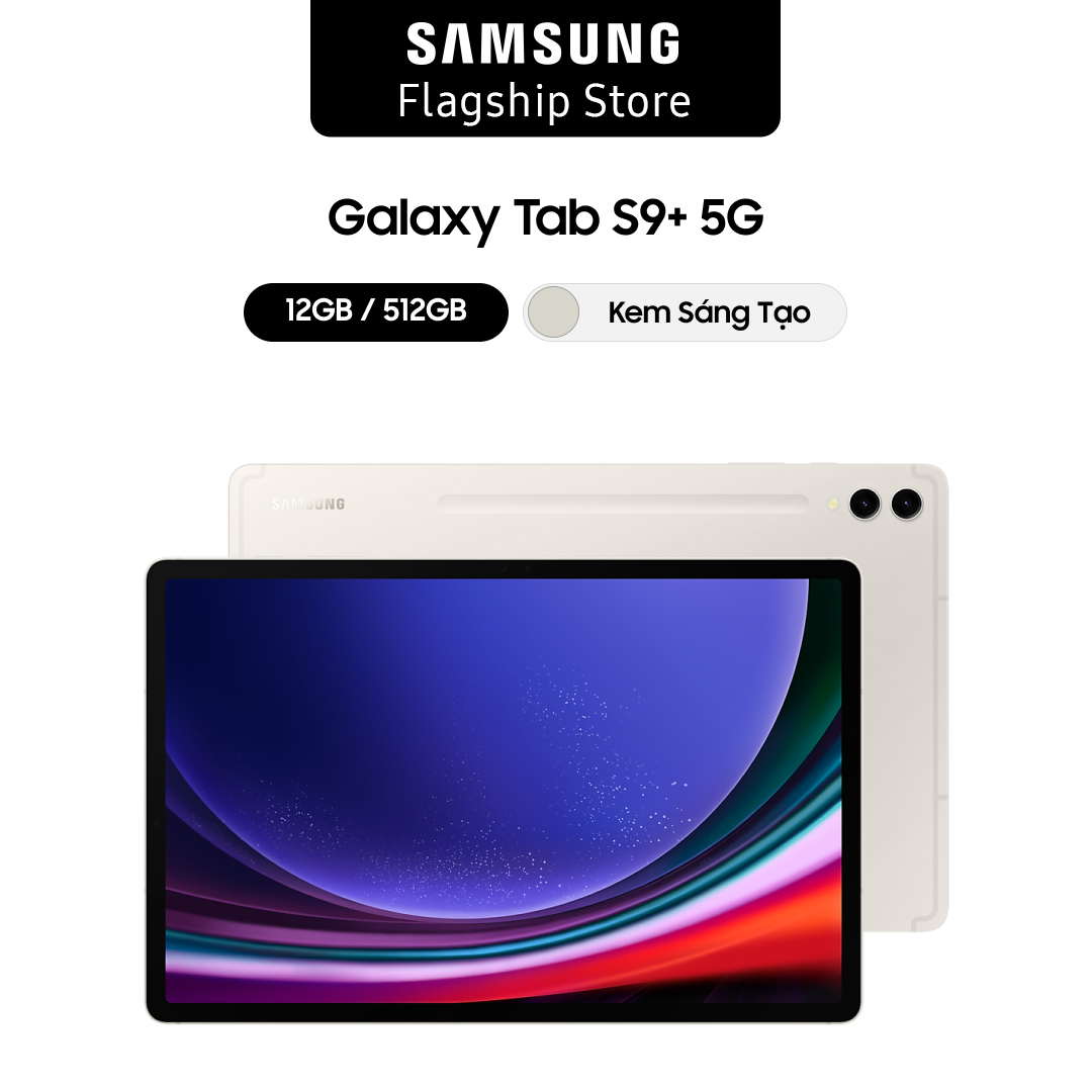 Hình ảnh Máy tính bảng Samsung Galaxy Tab S9+ 12GB_512GB - Hàng chính hãng