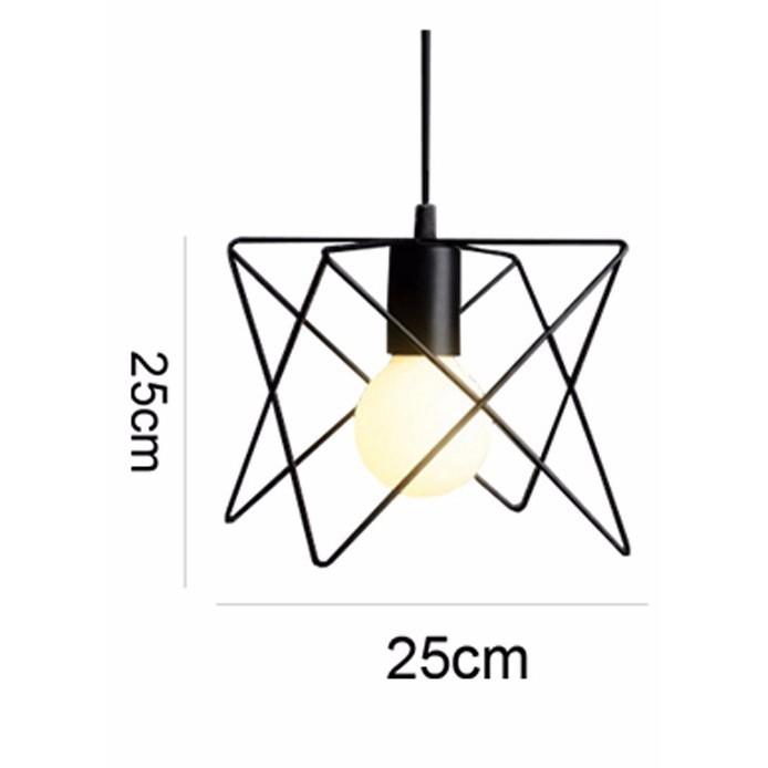 Đèn thả MONSKY CLIN hình sao khung sắt tĩnh điện đui xoáy E27 dùng bóng LED chuyên dụng