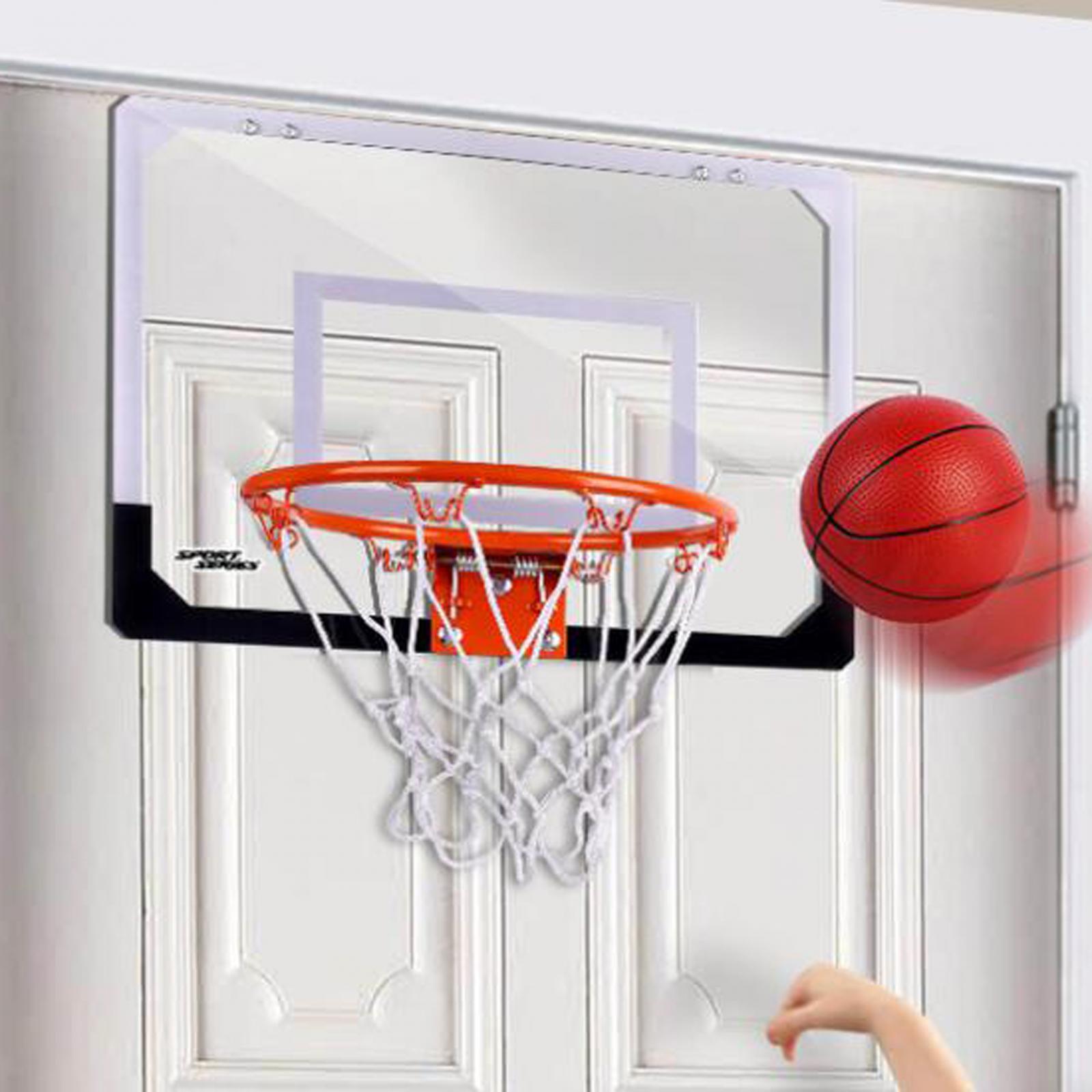 Mini Basketball Hoop Basketball Backboard Toy Easy to Assemble Replacement Net Indoor Basketball Games Basketball Goal for Garden Door Kids