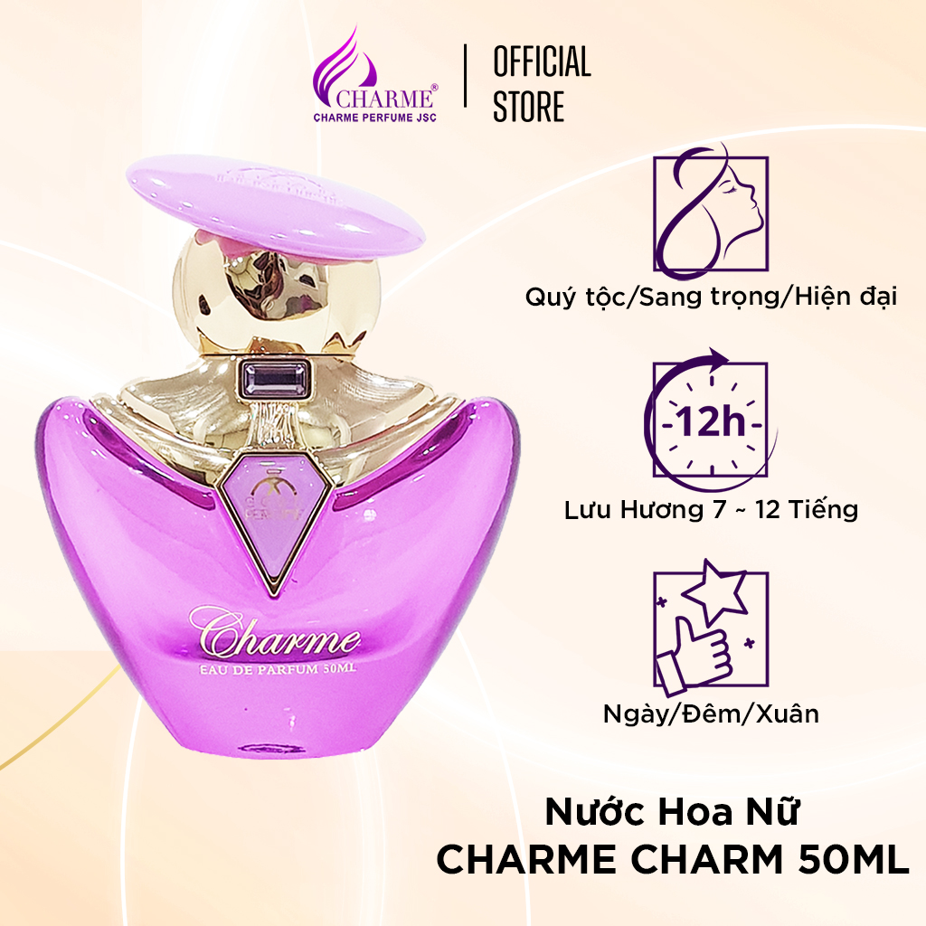 Nước hoa nữ thơm lâu, Charme Charm, hương nước hoa nữ nồng nàn, quyến rũ tinh tế, 50ml