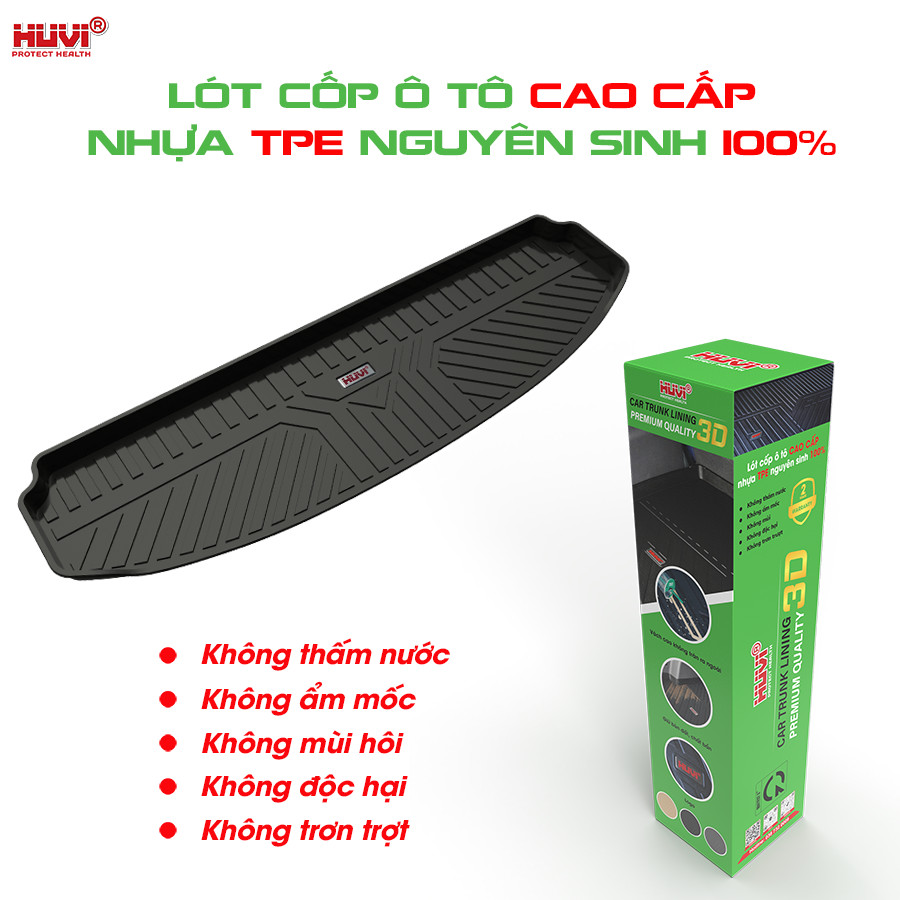 Thảm lót cốp ô tô Honda CRV 3D cao cấp Huvi