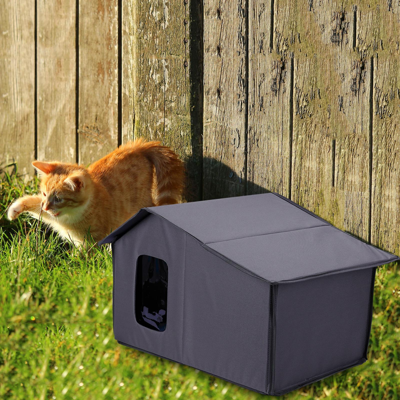 Cat House for Outdoor Detachable Breathable Nest Cozy Non Slip Dog House