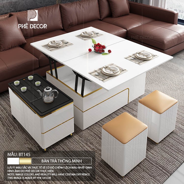 BÀN TRÀ THÔNG MINH CAO CẤP - BT145 - Bàn khay pha trà