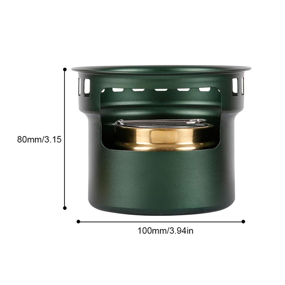Aluminum Alloy Camping Alcohol Stoves Portable Picnic BBQ Furnace Windproof Alcohol Stoves Outdoor Cooking Furnace Household Tea Stoves