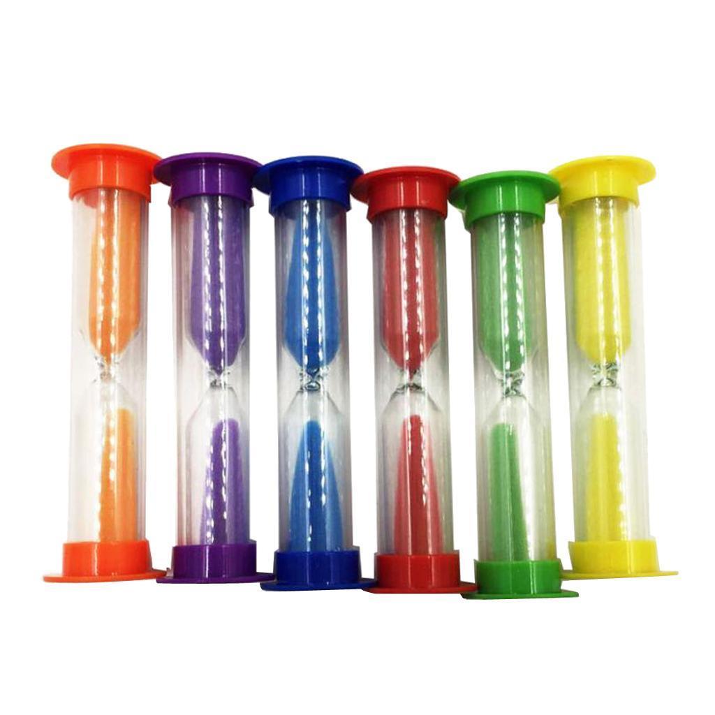 6pcs Kitchen Cooking Baking Sand Timer Set Reading Hourglass