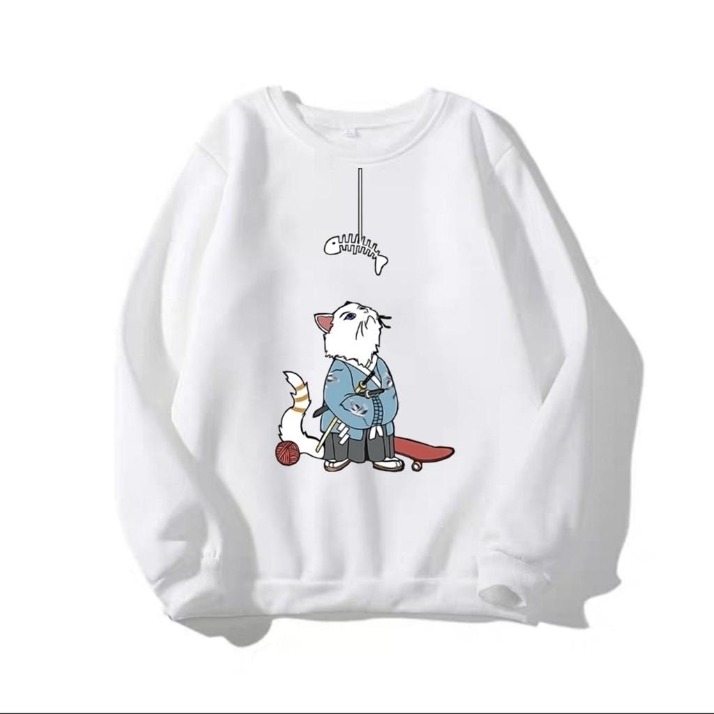 ÁO SWEATER NAM NỮ IN THẦN MÈO