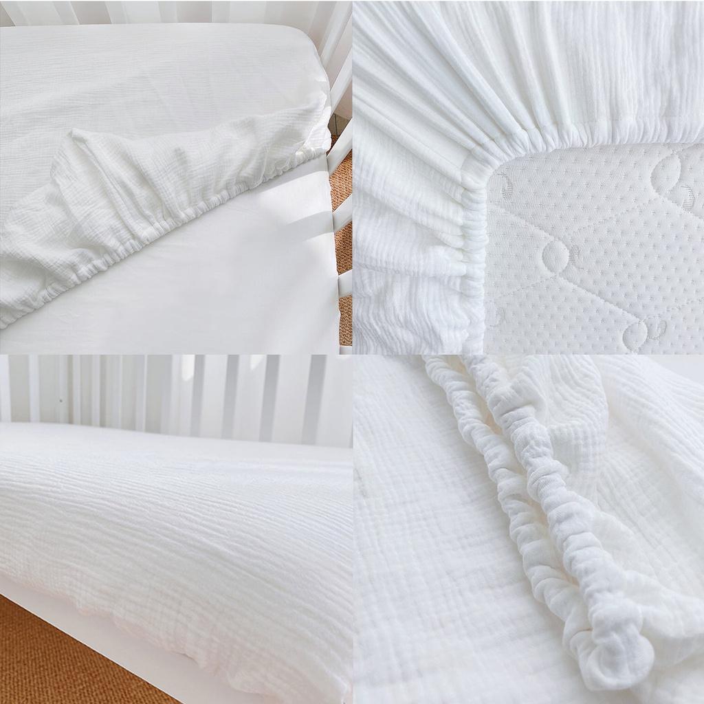 Combo quây, chăn ga & gối vải RUNA KIDS - Chất liệu Cotton Organic cao cấp, mềm mịn, siêu thoáng khí cho bé