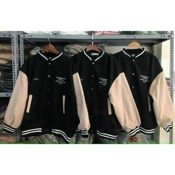 Áo khoác nỉ bomber Unisex cổ chun mẫu s199x hàng chuẩn