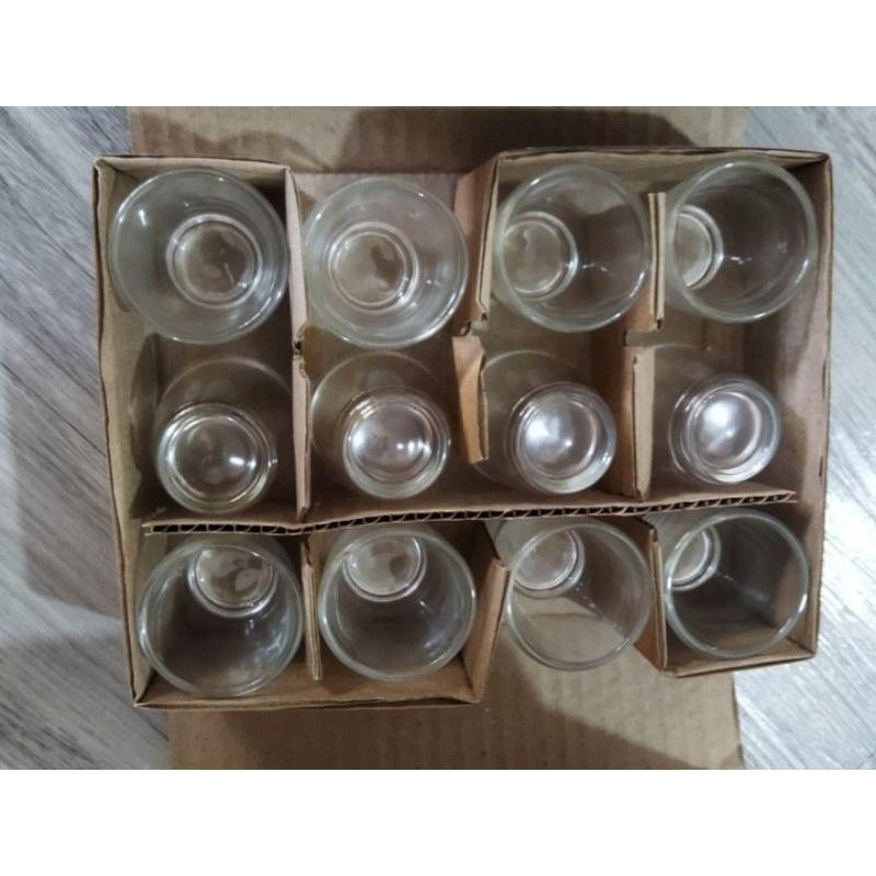 Bộ cốc, ly uống rượu hạt mít hộp 12 cái