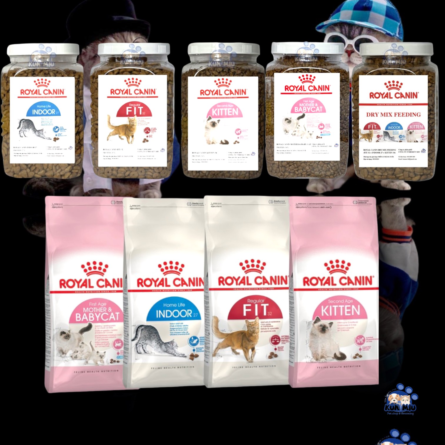 Thức ăn cho mèo Royal Canin của Pháp hàng chính hãng