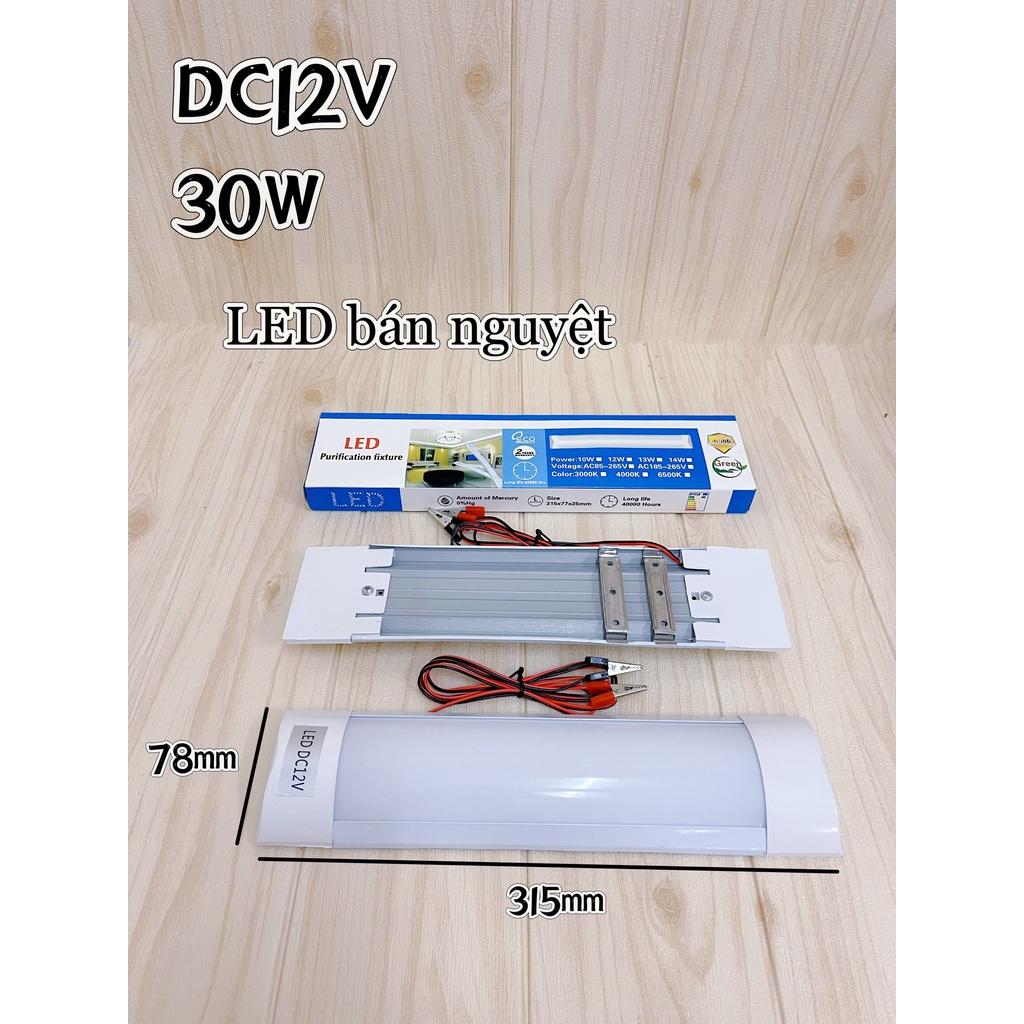 Đèn pha LED bóng kẹp bình 12V kẹp bình ắc quy loại tốt siêu sáng