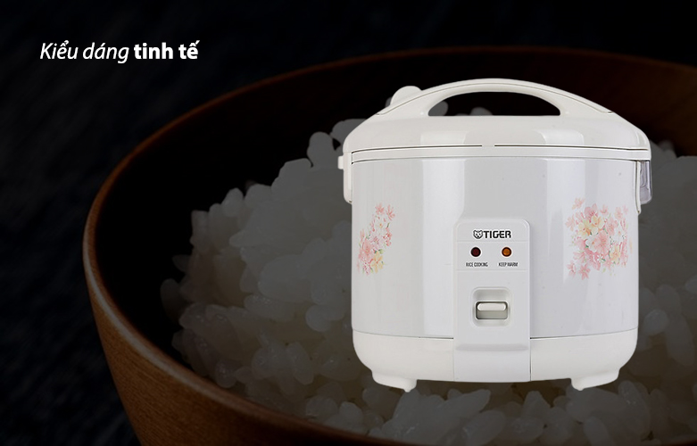Nồi Cơm Điện Nắp Gài Tiger JNP-1800 - 1.8L (Trắng) - Hàng Chính Hãng