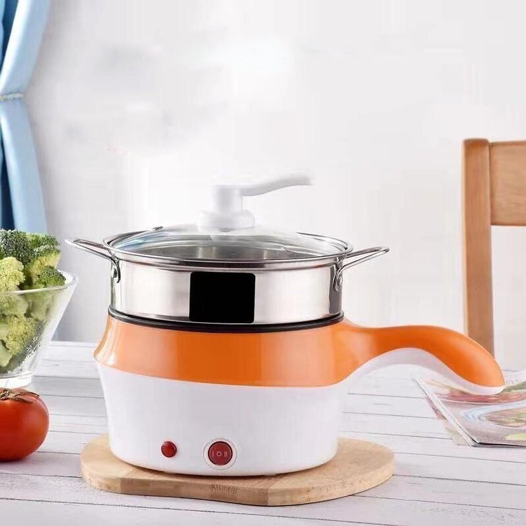 Nồi Lẩu Điện Đa Năng 18cm Kèm Giá Hấp Có Tay Cầm Tiện Dụng