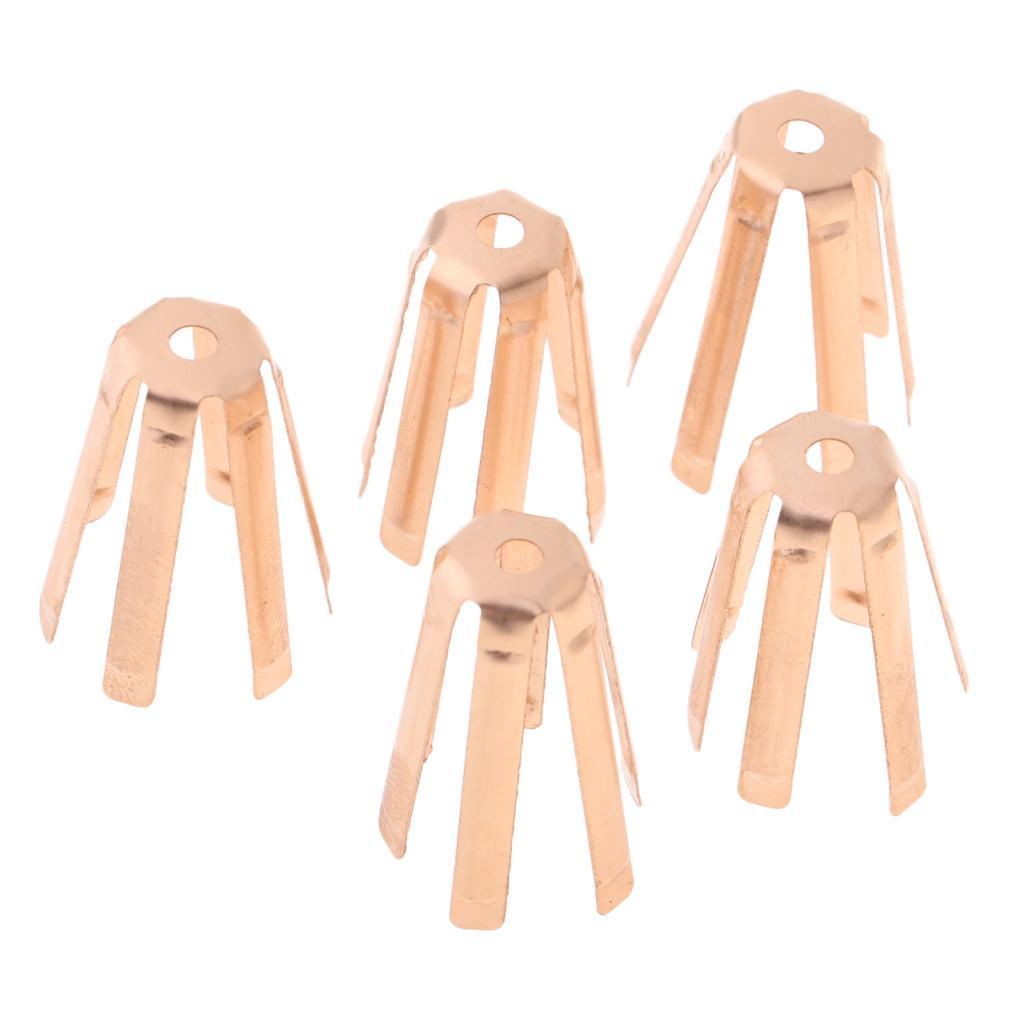 5-Pack Golf Ball Pick Putter Grip Golden Retriever Brass Eight-claw Grabber Golf Training Accessories