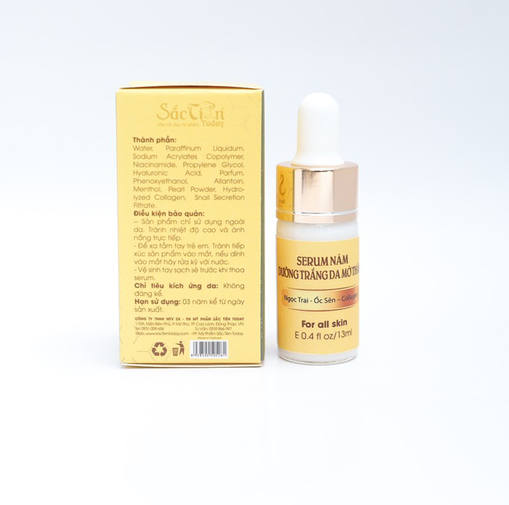 Serum nám dưỡng trắng mờ thâm 13ml Sắc Tiên Today