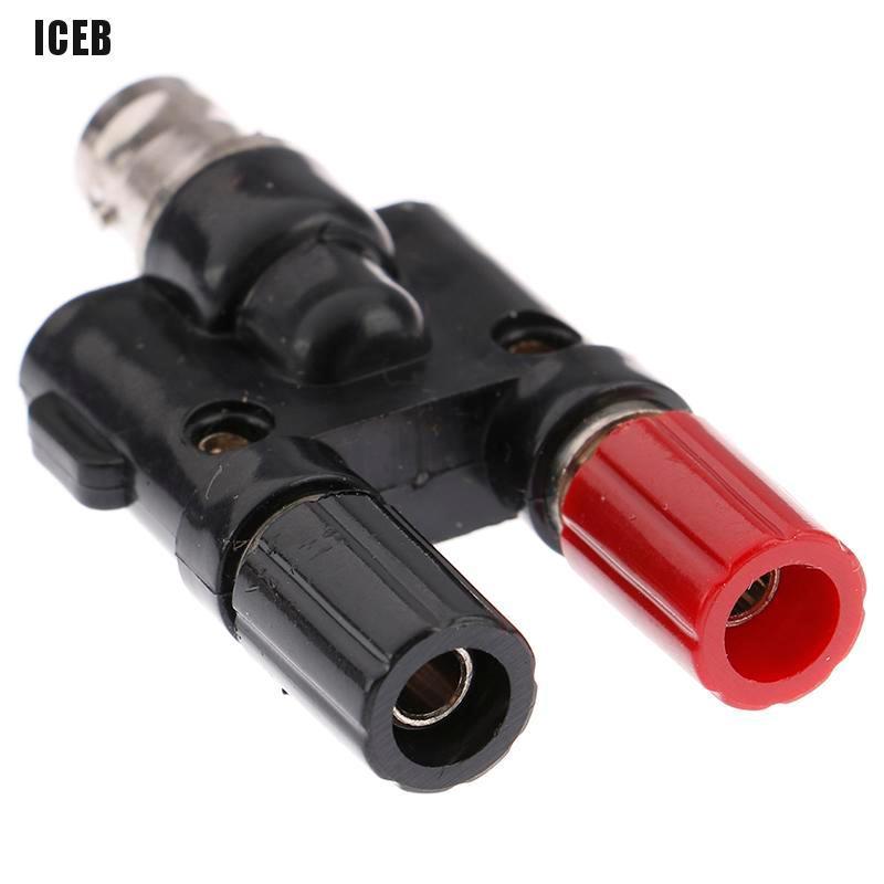 1 Đầu Nối Bnc Male / Female Sang Dual Banana Jack Bắp Chuối 4mm