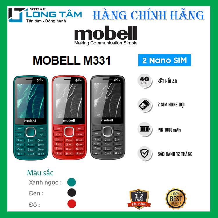 Điện thoại di động Mobell M331 - Hàng chính hãng