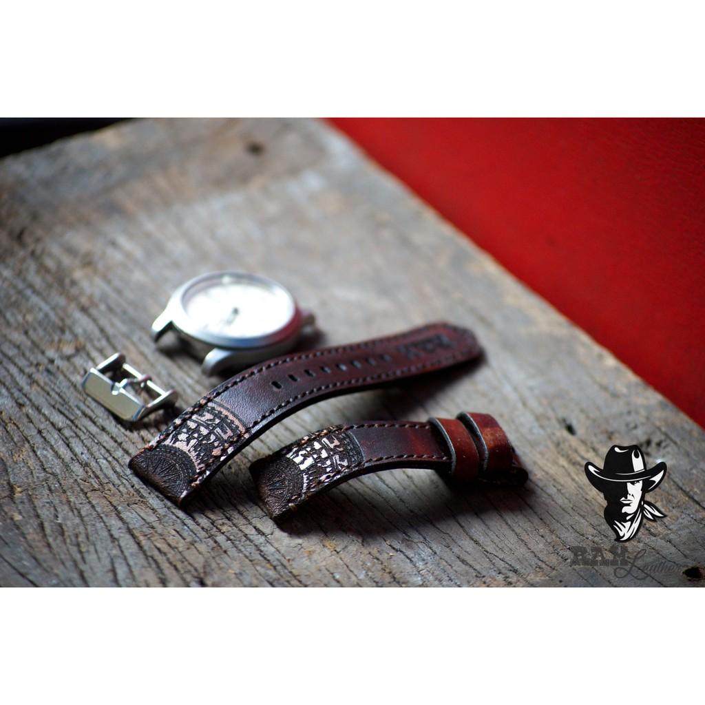 Dây đồng hồ Ram Traditional Mahogany