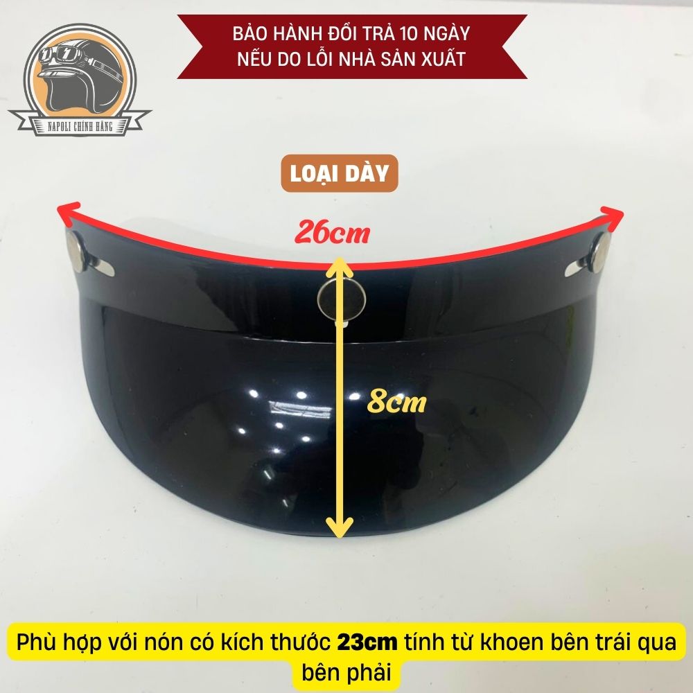 Lưỡi Trai Nhựa Gắn Mũ Bảo Hiểm Loại Mỏng - Lưỡi Trai Gắn Nón Bảo Hiểm Loại Dày - Màu Đen
