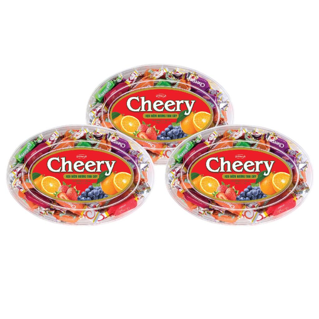 Kẹo Cheery oval hộp nhựa 150 gram Bibica