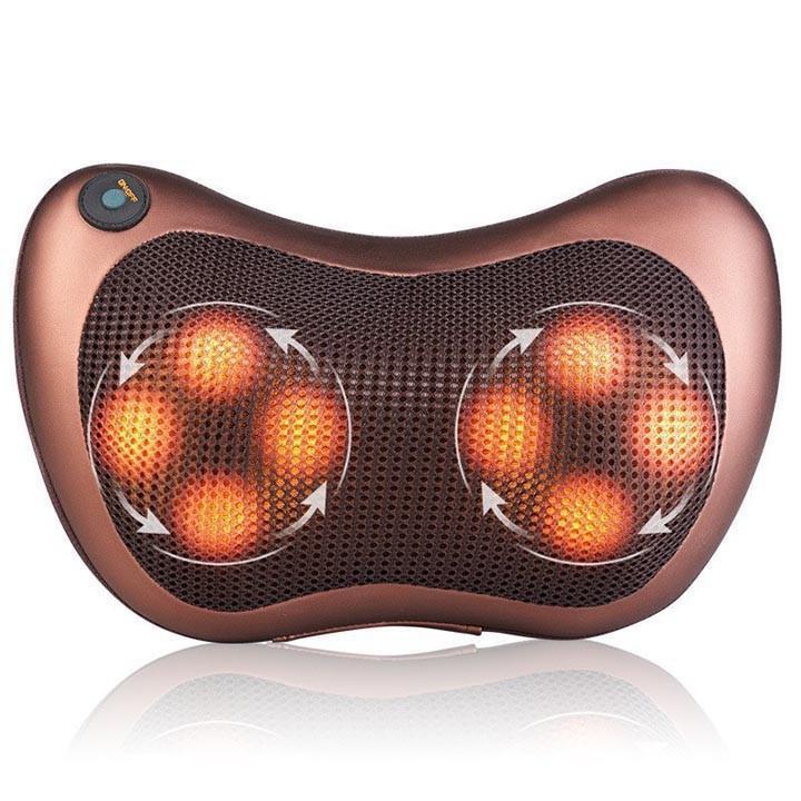 Gối massage hồng ngoại,Massage 8 bi magic home