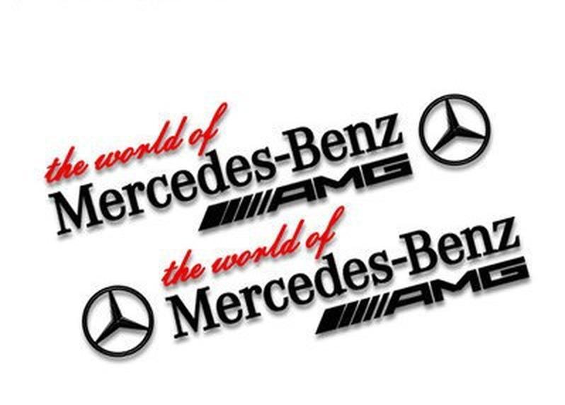 Đảm bảo chất lượng phù hợp với miếng dán cửa Mercedes-Benz Miếng dán chắn bùn AMG miếng dán thân miếng dán sửa đổi phản quang