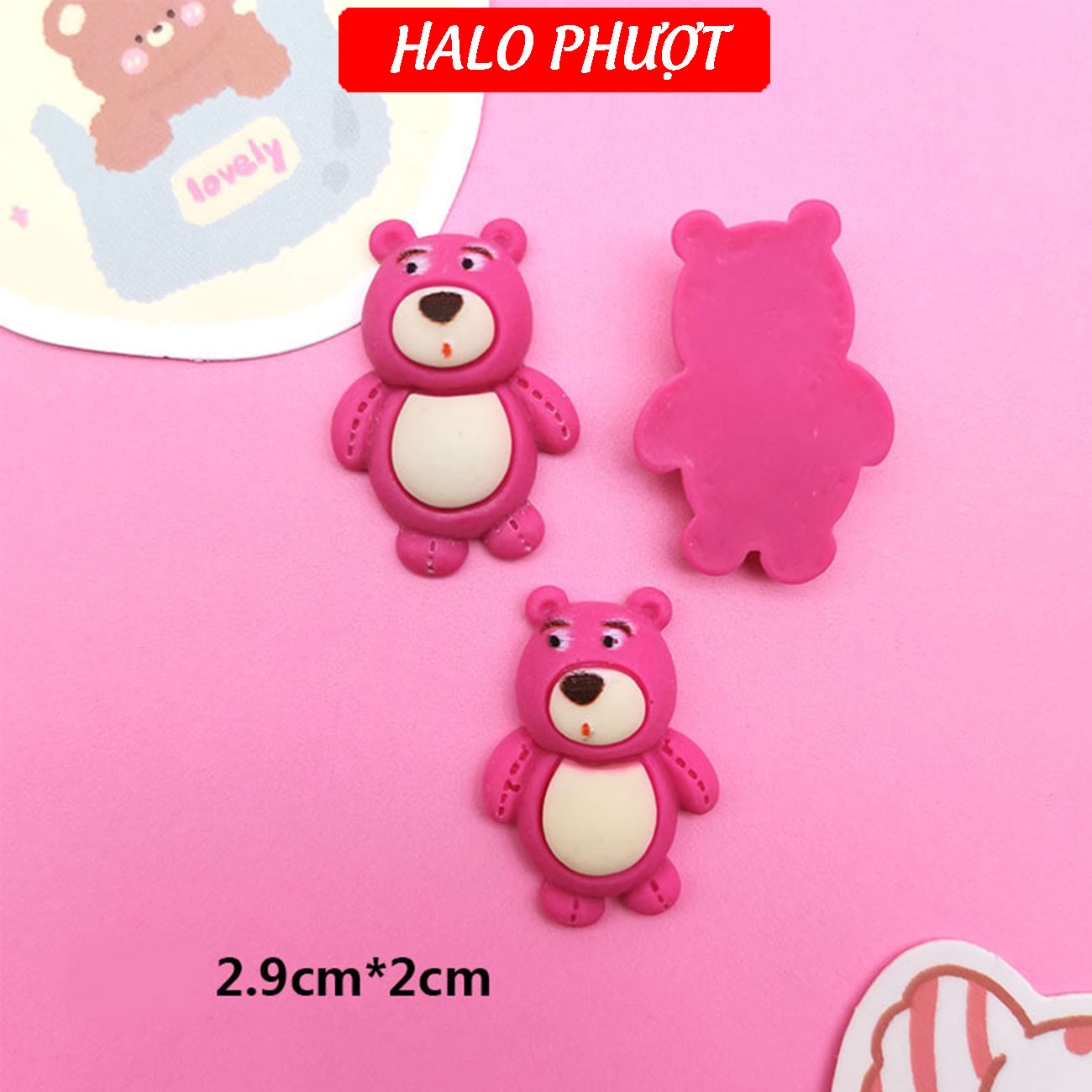 (Kèm Keo) Charm 3D trang trí nón bảo hiểm, điện thoại, xe