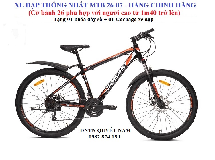 Xe đạp địa hình Thống Nhất MTB 26-07 - Hàng chính hãng