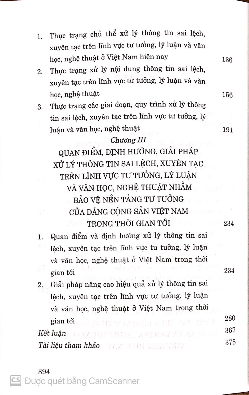 Xử lý thông tin sai lệch, xuyên tạc trên lĩnh vực - tư tưởng, lý luận và văn học, nghệ thuật