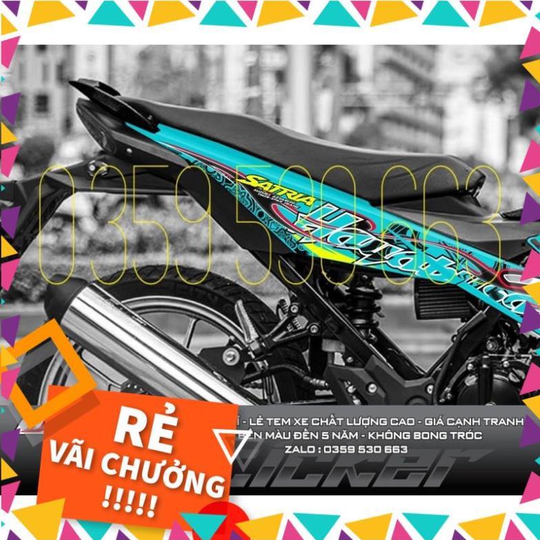 Tem rời Satria xanh ngọc - mẫu Hayabusa siêu hot 2021