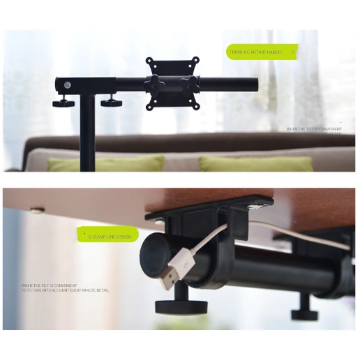 Bàn Máy Tính Di Động 2 dạng ngồi ghế hoặc ngồi trên giường Simple Way Life Chỉnh Xoay Kệ Sách