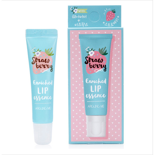 Dưỡng môi thảo dược dâu WELCOS AROUND ME ENRICHED LIP ESSENCE STRAWBERRY 8.7g