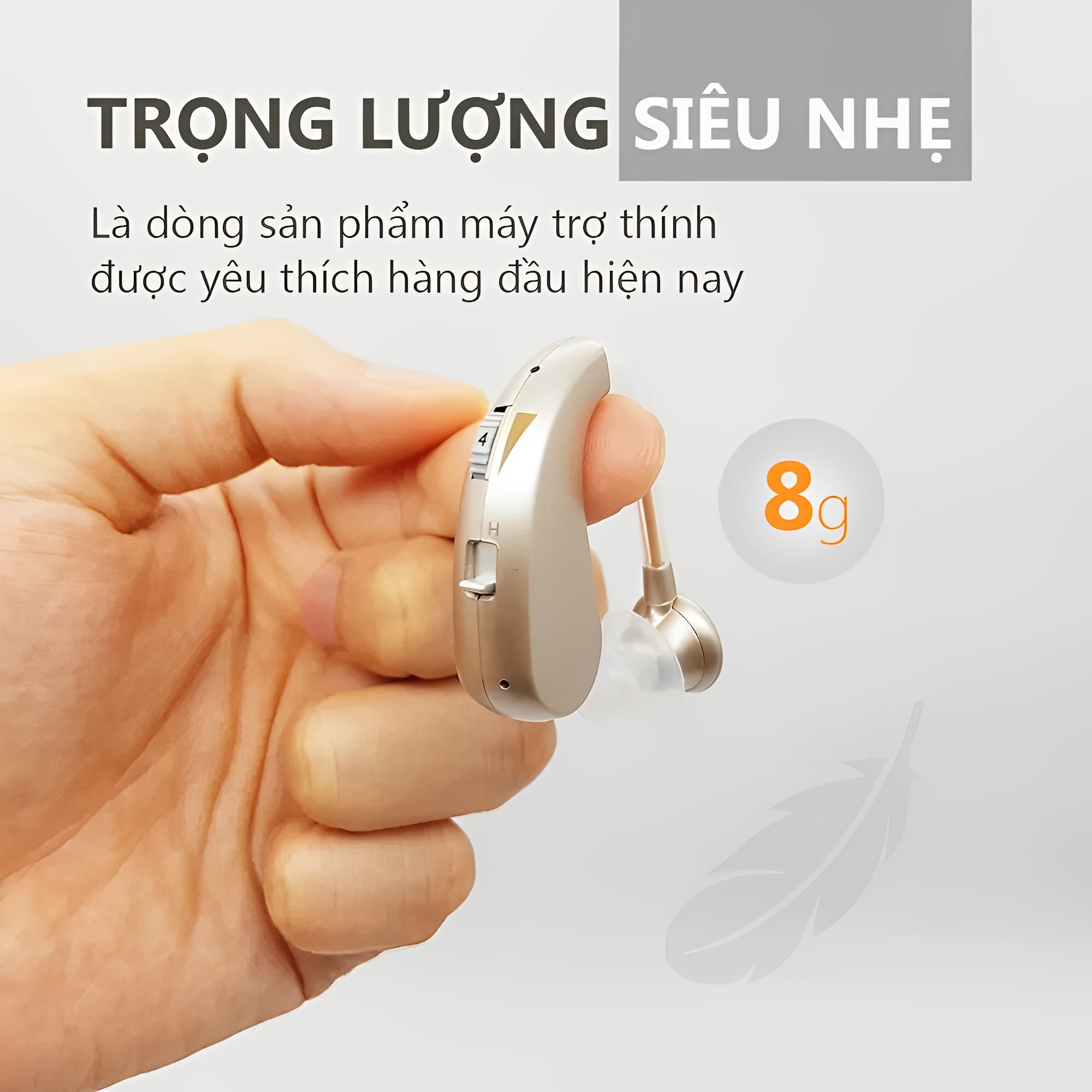 Tai nghe trợ thính,máy trợ thính không dây VHP1204,hỗ trợ giao tiếp dễ dàng cho người khiếm thính