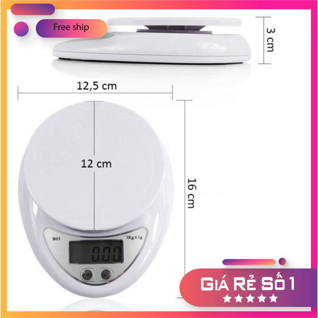 Cân Tiểu Ly 5 Kg, 7kg Electronic Kitchen Scale – Cân Thực Phẩm, Gia Vị, Làm Bánh Tiện Dụng
