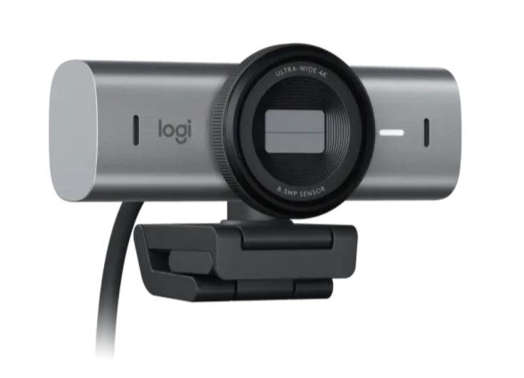 Webcam Logitech MX BRIO 4K ULTRA HD Đen/Xám - Hàng Chính Hãng