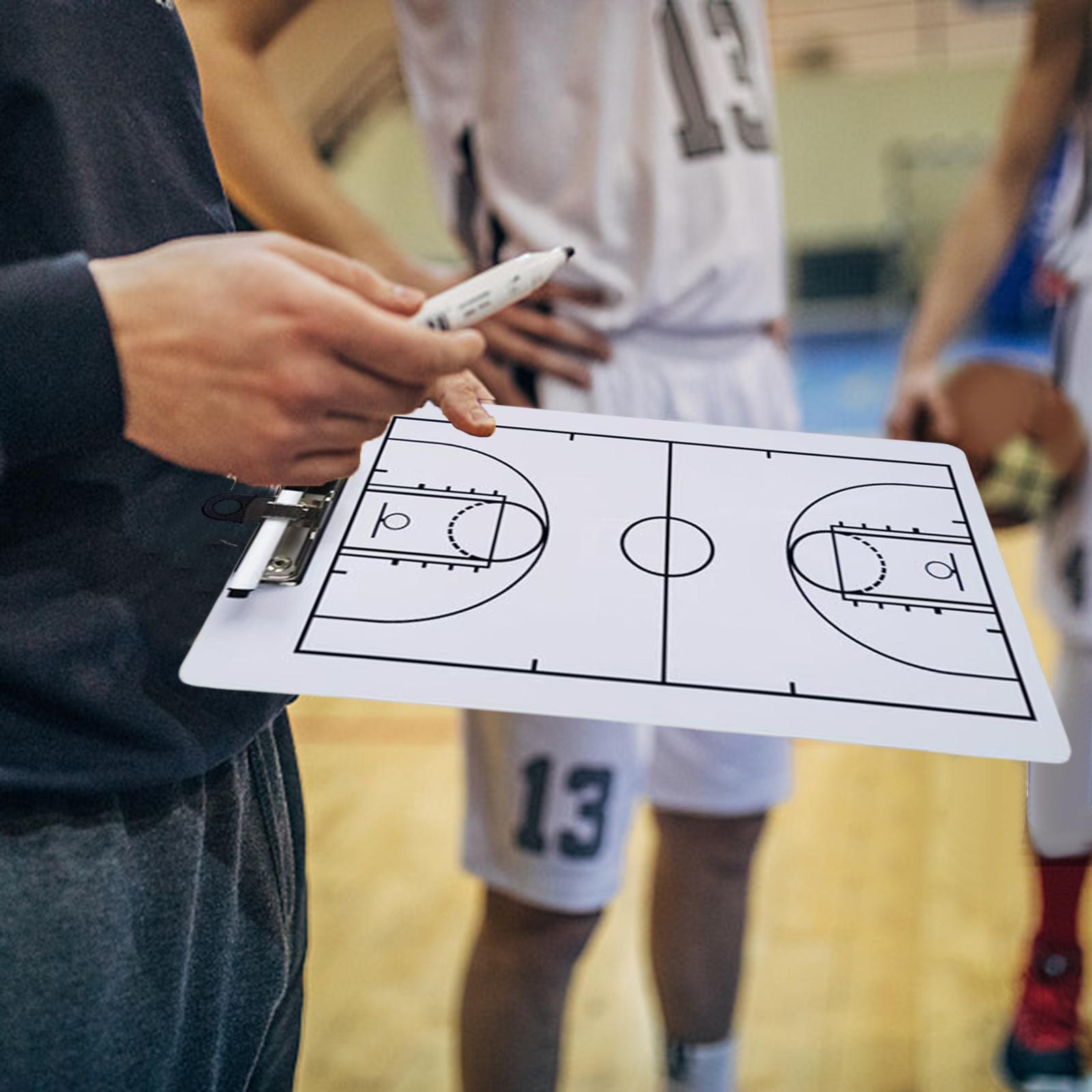 Basketball  Game Plan Demonstration Portable Coaches Clipboard