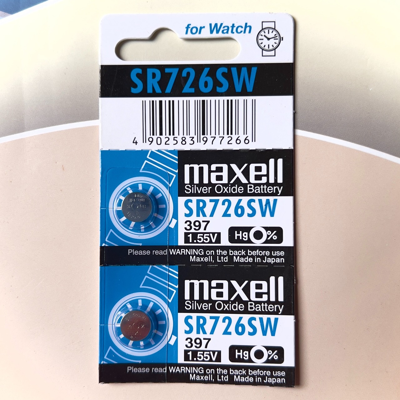 Pin Maxell Nhật Bản SR726SW / 397 Hàng Chính Hãng Made in Japan