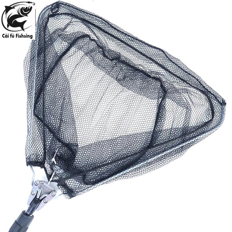 Vợt vớt cá GW , dài 1m5 , vành tam giác thu gọn 55cm