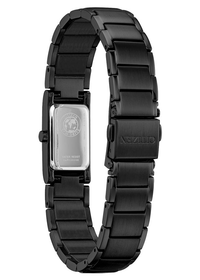 Đồng Hồ Nữ Citizen Đính Kim Cương Dây Thép Không Gỉ EG7055-51E - Mặt Đen