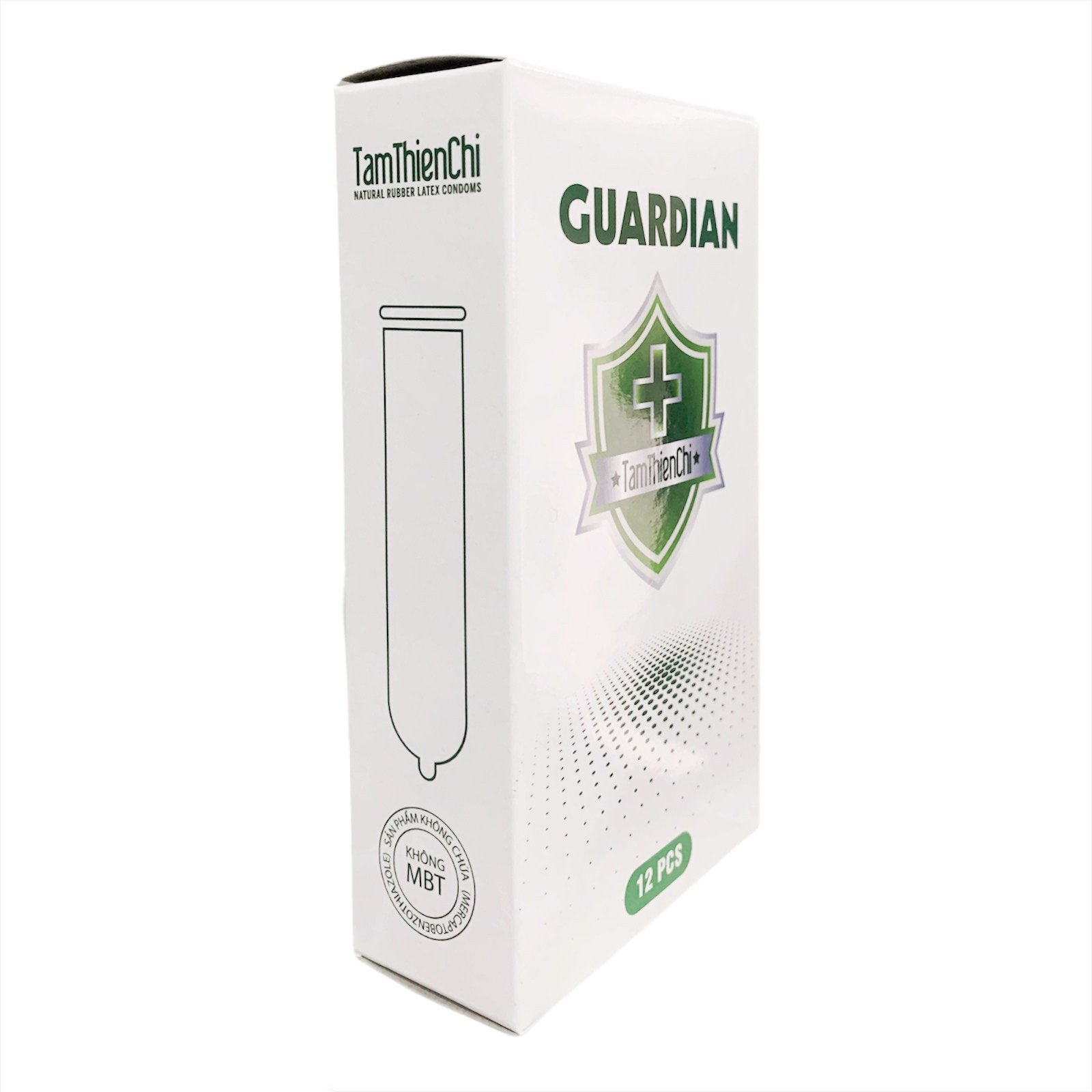 Bao cao su mỏng trơn Tâm Thiện Chí Guardian hộp 12 chiếc