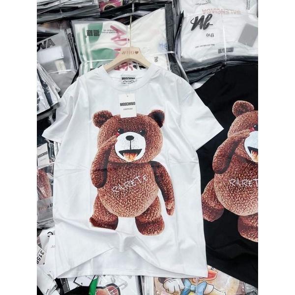 Áo thun tay lỡ nam nữ, áo phông unisex form rộng chất cotton mát mịn thấm hút mồ hôi in hình Hoạt Hình