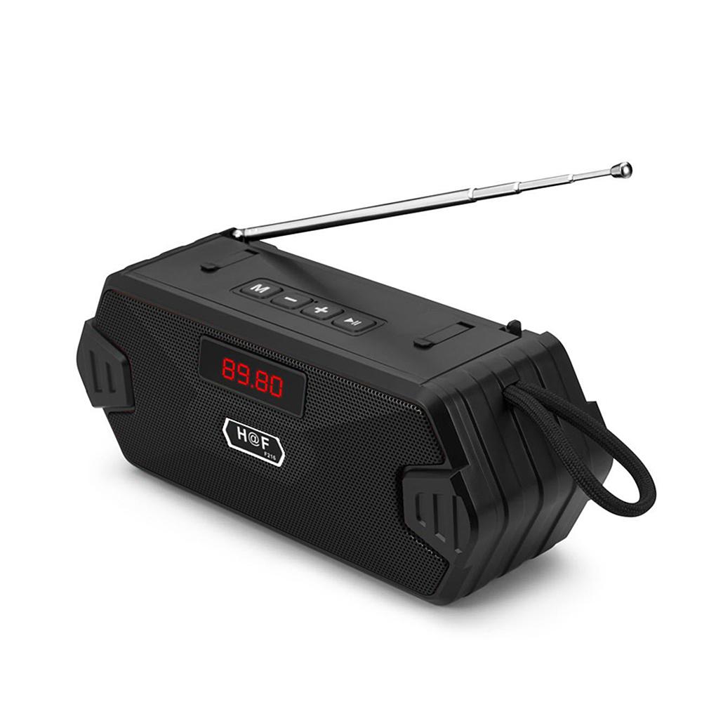 2021 Mới Di Động Không Dây V5.0 Loa Bluetooth Tương Thích Đài FM Ngoài Trời Bass Loa Loa Siêu Trầm TF USB Cột loa Color: Blue