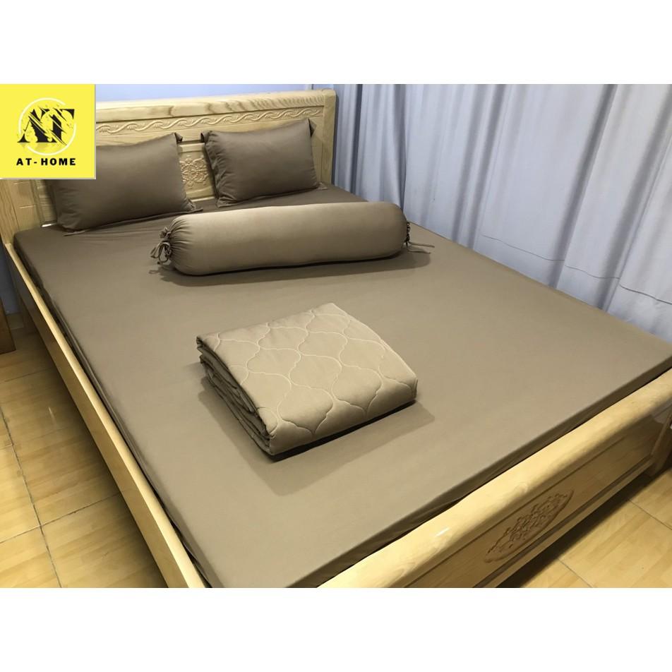 Ga - Drap Giường Lẻ Thun Mát Lạnh Thương hiệu LAN PHAM BEDDING - Màu Nâu Cà Phê