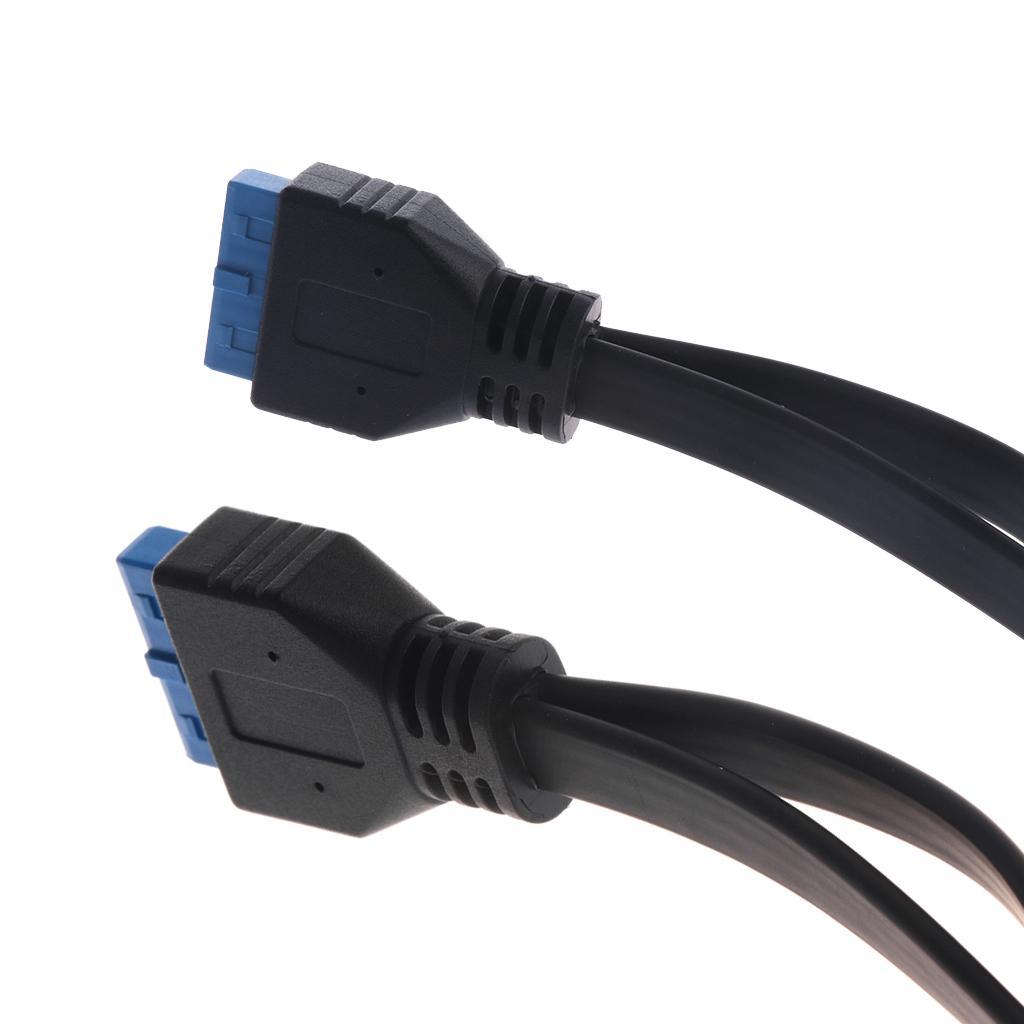0.5M/19.69inch 20 Pin Motherboard Cable Female to Female Header Extender