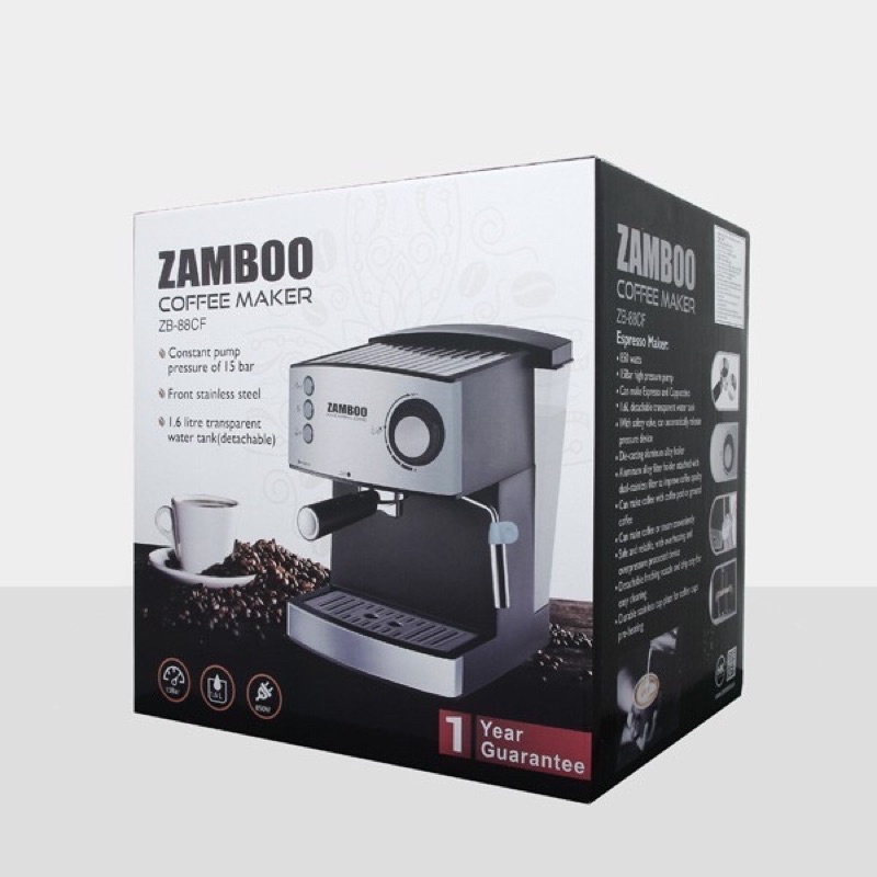 MÁY PHA CÀ PHÊ ZAMBOO ZB-88CF Hàng Chính Hãng